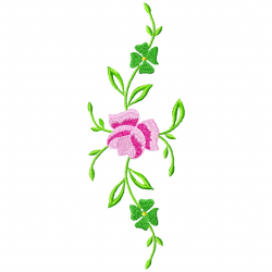 Flowers And Tree Embroidery Design 5